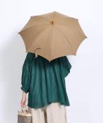 きつねのたすき/長日傘/麻無地サンドベージュ